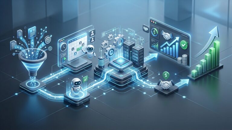 AI arbitrage business model showing automated lead generation and profit margins