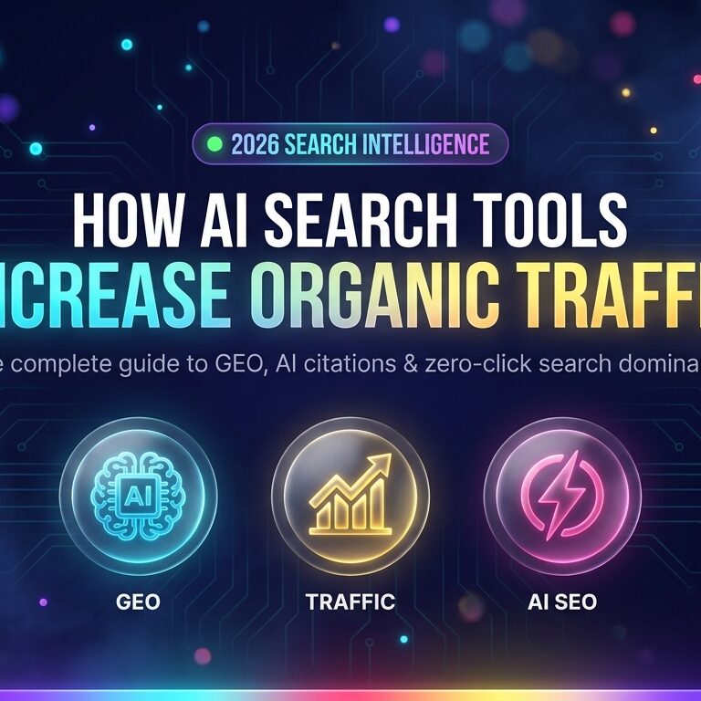 How AI Search Optimization Tools Increase Organic Traffic in 2026