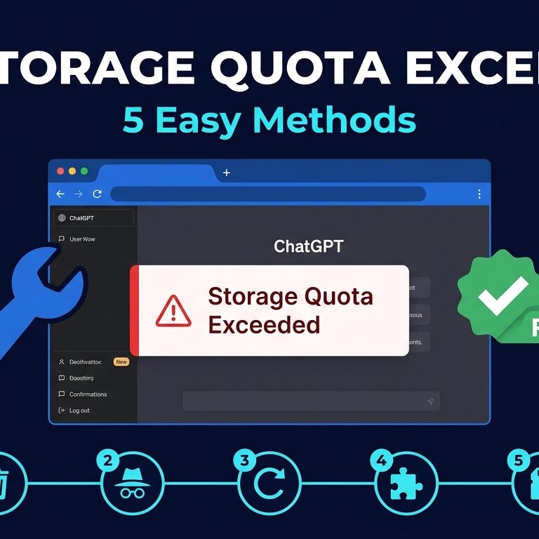 Fix Storage Quota Exceeded in ChatGPT Fast: 5 Easy Methods