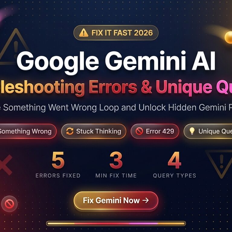Google Gemini AI errors