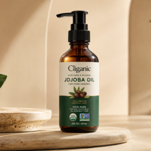The Secret Oil Behind Soft Skin (87,000+ Reviews) The featured product is Cliganic Organic Jojoba Oil, 100% Pure.