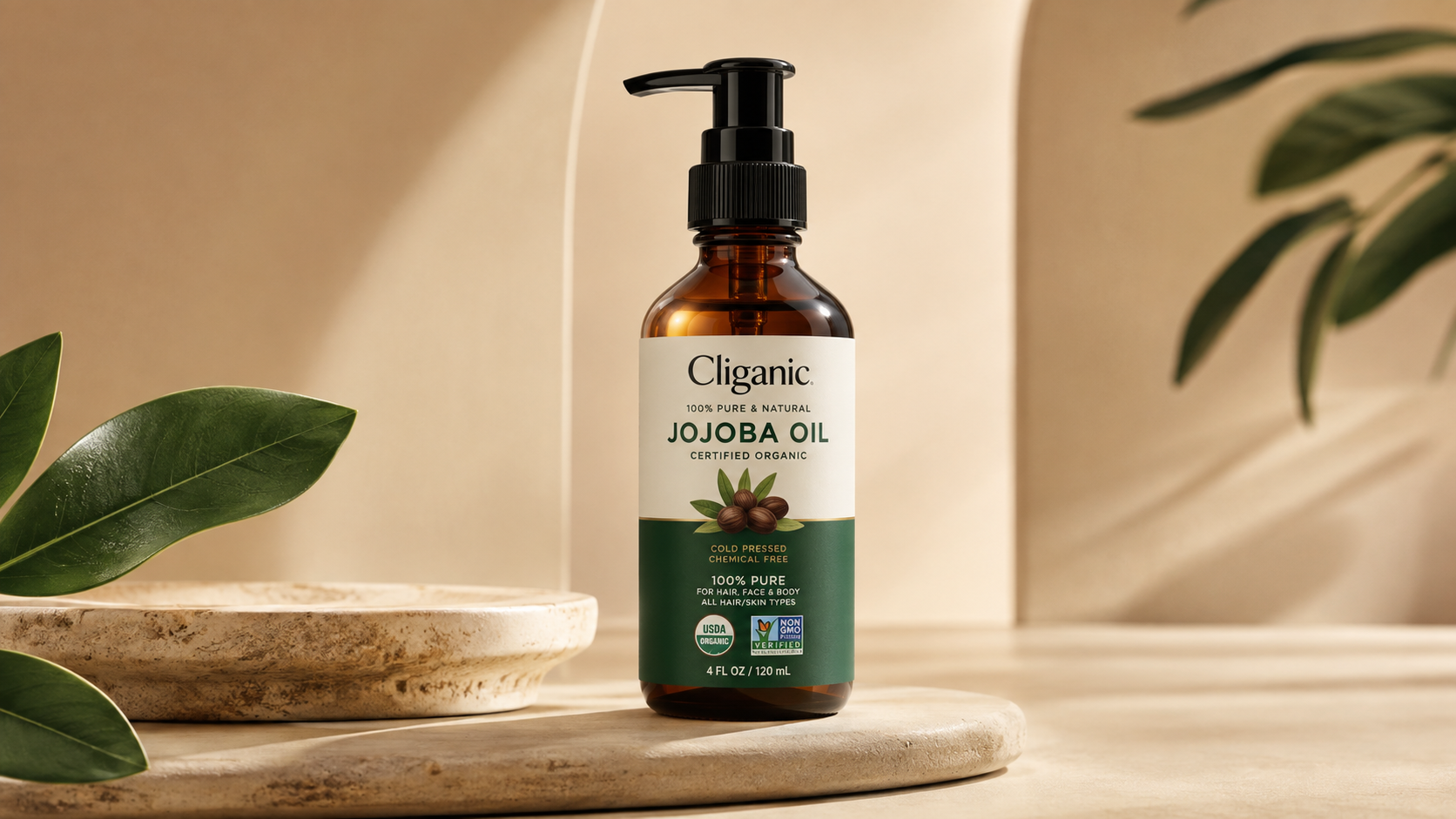 The Secret Oil Behind Soft Skin (87,000+ Reviews) The featured product is Cliganic Organic Jojoba Oil, 100% Pure.